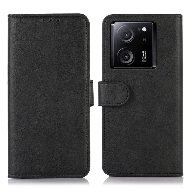 For Xiaomi 13T / 13T Pro / Redmi K60 Ultra Case Shockproof Wallet Stand Cell Phone Cover - Black