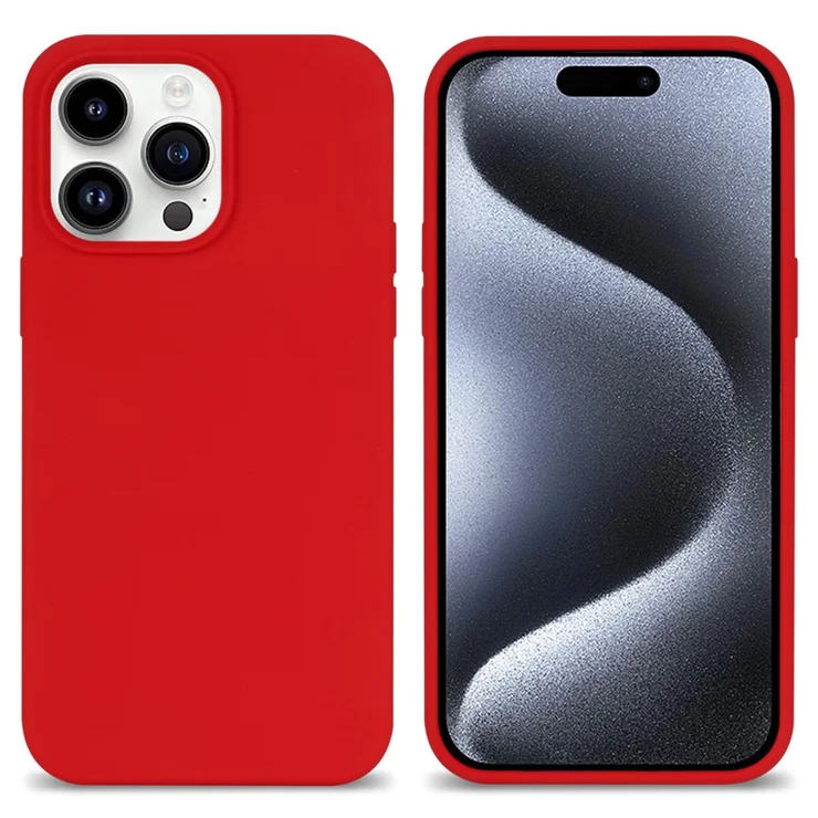 Cover IPhone 15 Pro Con Protezione Schermo Integrata – Custodia 360° Antiurto Trasparente Smontabile (Rosso)