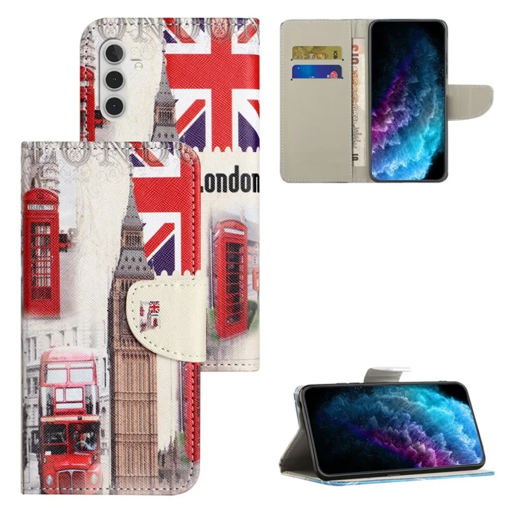 For Samsung Galaxy A05s 4G Case Pattern Printing Wallet PU Leather Phone Cover - London Big Ben
