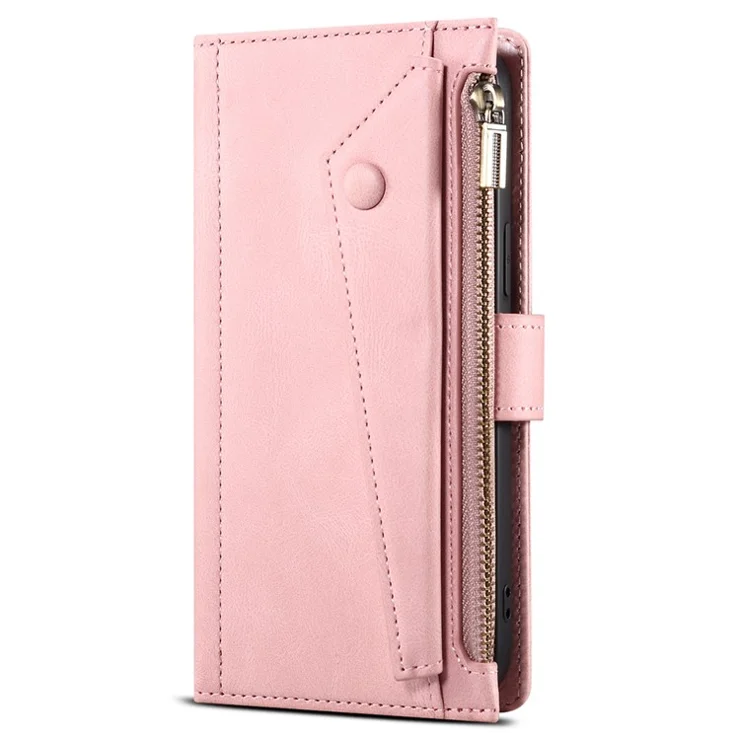 ESEBLE Star Series For Motorola Moto G84 5G Case RFID Blocking Wallet Leather Phone Cover - Rose Gold
