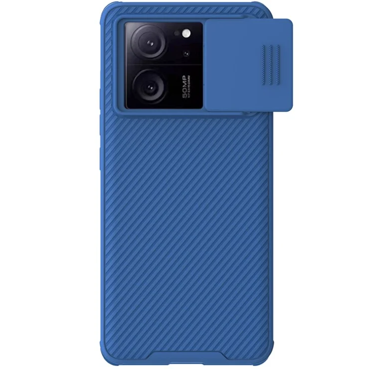 NILLKIN CamShield Pro Series For Xiaomi Redmi K60 Ultra / 13T / 13T Pro Case Slide Camera Shield PC+TPU Cellphone Cover - Blue