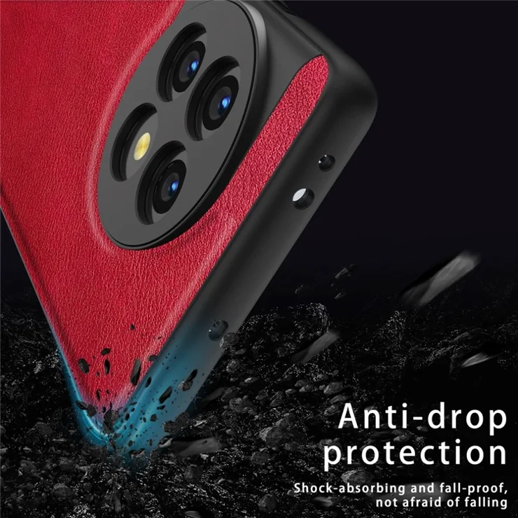 For OnePlus 11 5G PU Leather+TPU+PC Phone Cover Retro Anti-scratch Cell Phone Case - Blue