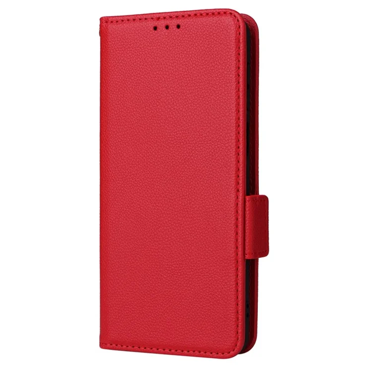 For Motorola Moto G54 5G / G54 Power 5G / G64 5G / G64y 5G Case Wallet Stand Phone Cover with Strap - Red