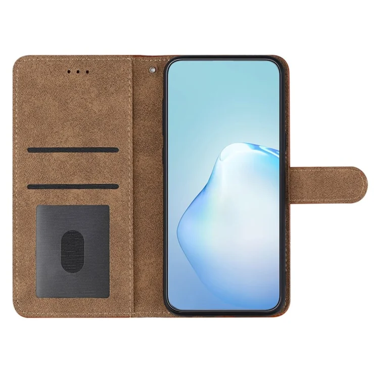 For Oppo A58 5G / A78 5G Case Lines Imprinted PU Leather Wallet Cover - Grey