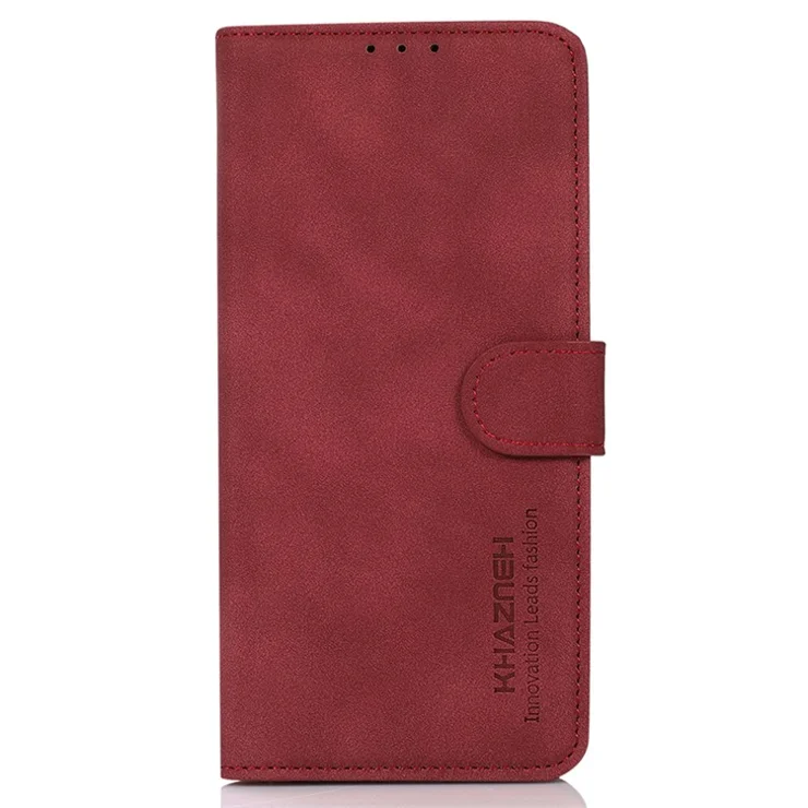 KHAZNEH For Google Pixel 8a Case Magnetic Clasp Wallet Phone Cover - Red