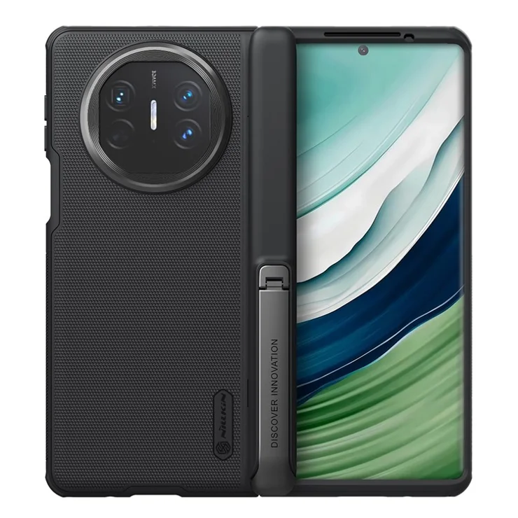 NILLKIN Super Frosted Shield Fold for Huawei Mate X5 Kickstand Phone Case PC Matte Phone Cover - Black