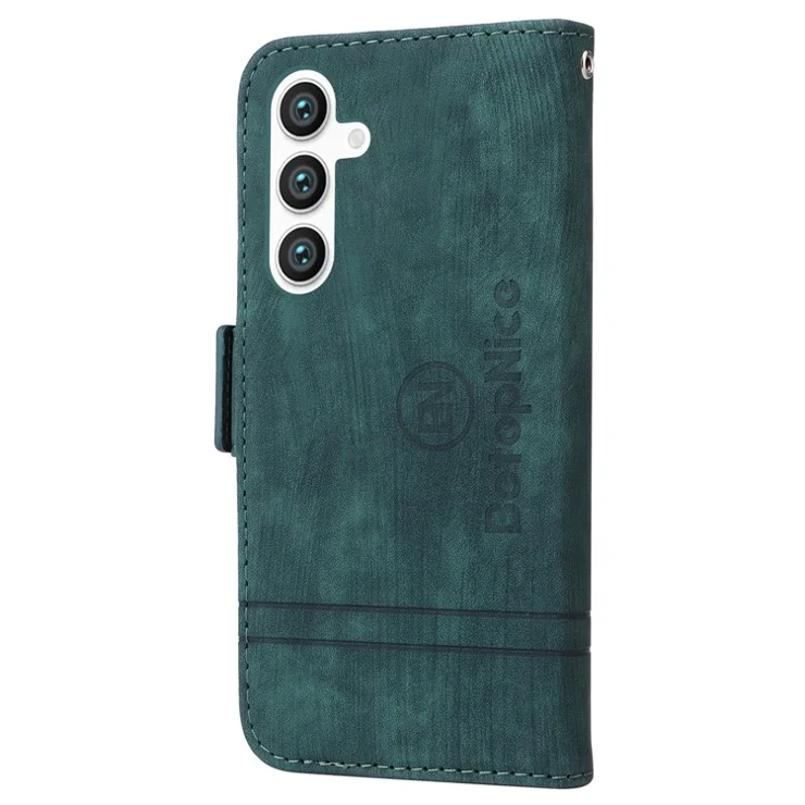 BETOPNICE 001 for Samsung Galaxy S24+ Case Magnetic Flip PU Leather Phone Cover - Green