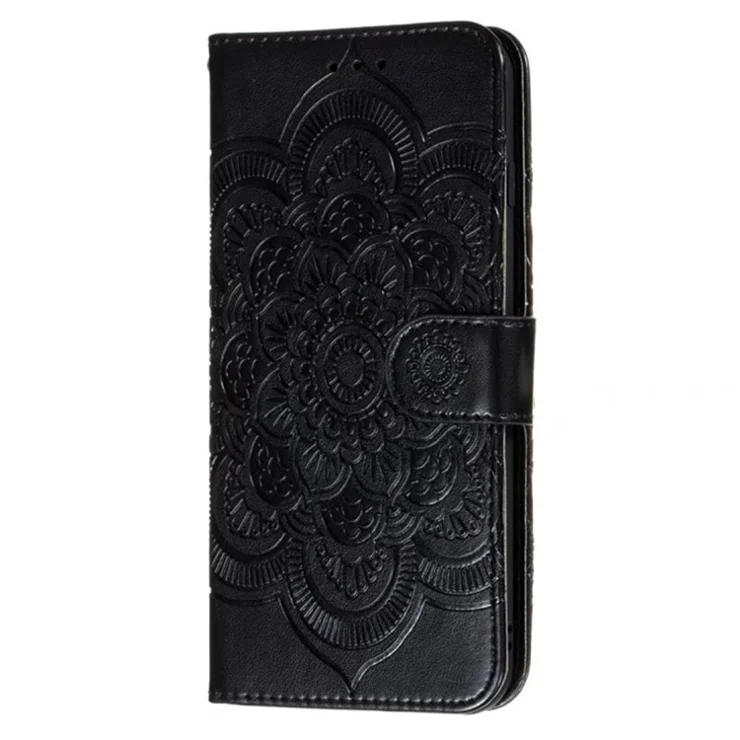For iPhone 15 Stand Cover PU Leather Wallet Folio Flip Phone Case - Black