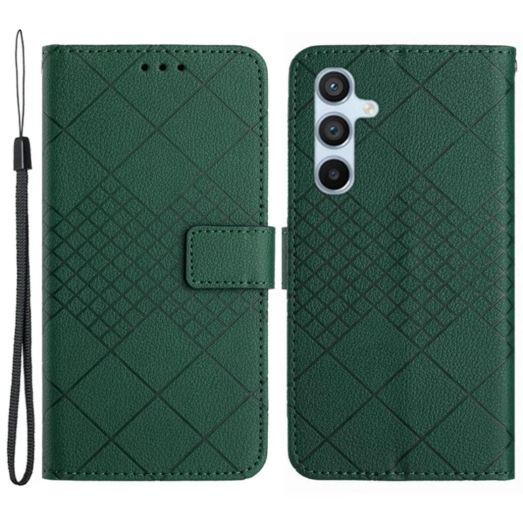 HT06 For Samsung Galaxy A13 5G / A04 4G / A04s 4G Case Wallet PU Leather Stand Phone Cover - Green