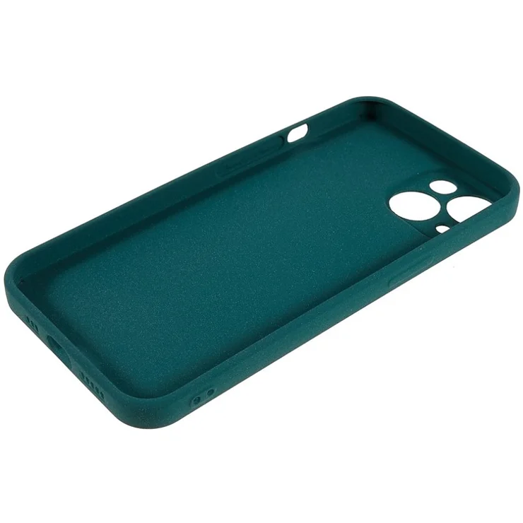 For iPhone 15 Plus Case TPU Anti-scratch Double-Sided Matte Phone Protector - Green