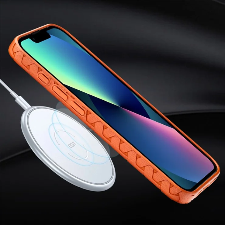 For iPhone 14 Case 3D Textured Surface Soft TPU Mobile Phone Back Cover - Blue