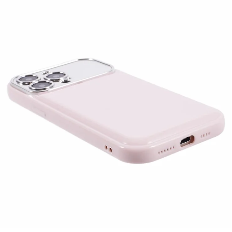 HYT Series for iPhone 13 Pro Case Electroplating Lens Frame Candy Color TPU Cover (Precise Cutout) - Pink