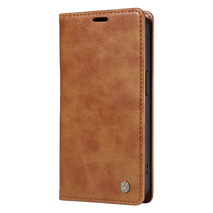 YIKATU YK-006 For Sony Xperia 5 V Case Drop Proof PU Leather+TPU Wallet Cover - Brown