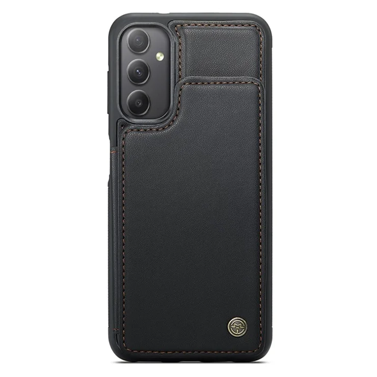 For Samsung Galaxy A34 5G Phone Case CASEME C22 Leather Back Cover with RFID Blocking Card Slots - Black