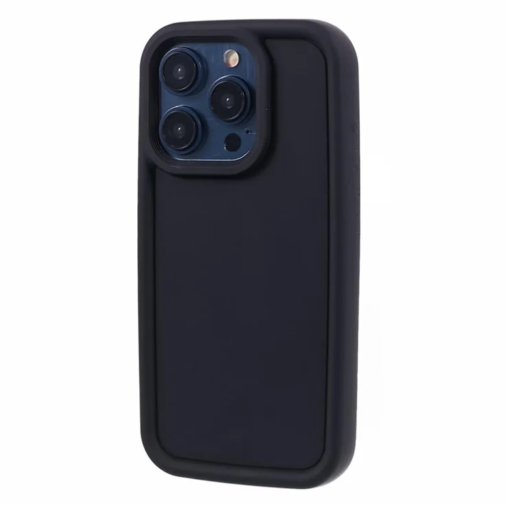 DY Series For iPhone 12 / 12 Pro Case Rubberized Shockproof TPU Phone Cover - Black