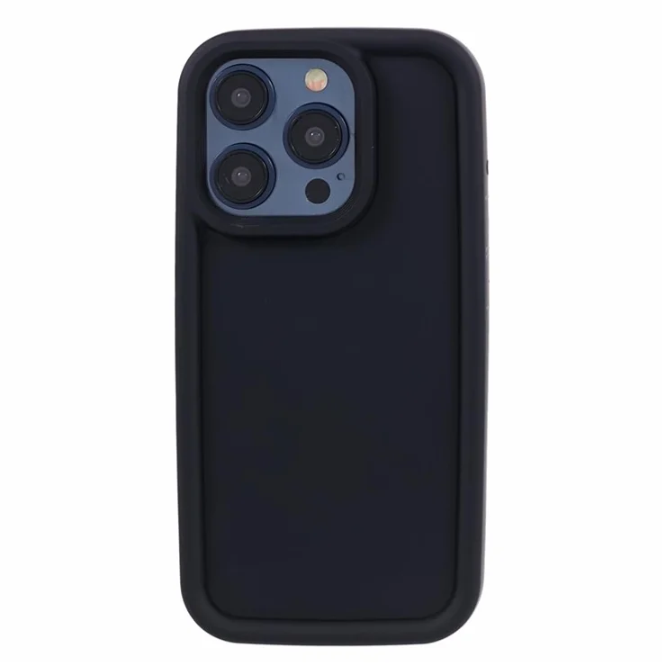 DY Series For iPhone 12 / 12 Pro Case Rubberized Shockproof TPU Phone Cover - Black