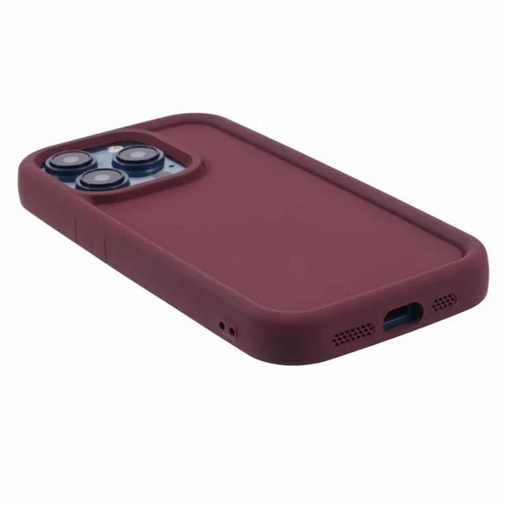DY Series For iPhone 12 / 12 Pro Case Rubberized Shockproof TPU Phone Cover - Wine Red
