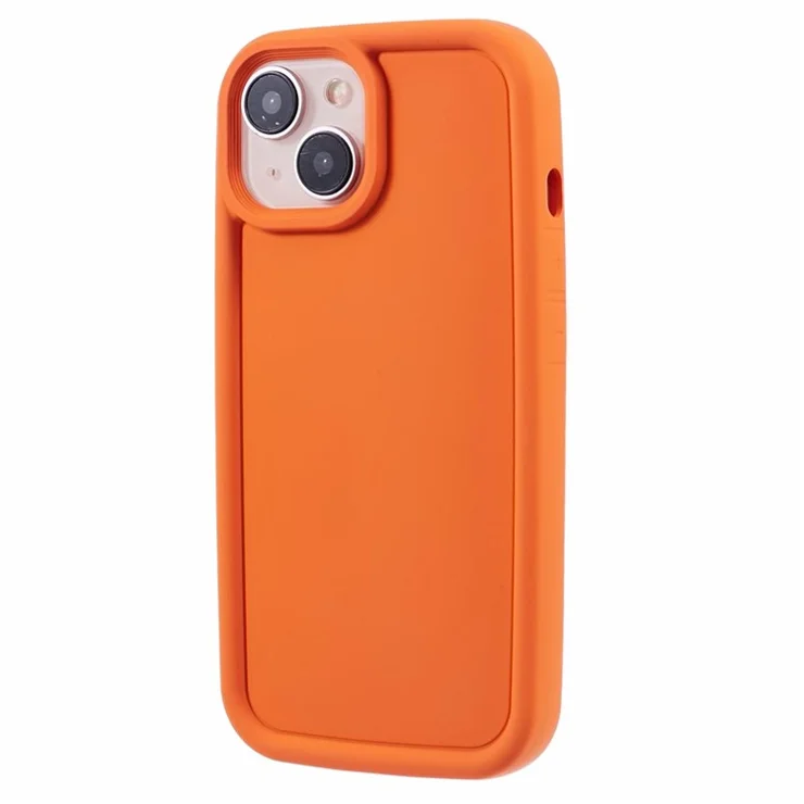 DY Series For iPhone 15 Plus TPU Phone Case Rubberized Shockproof Cover - Orange