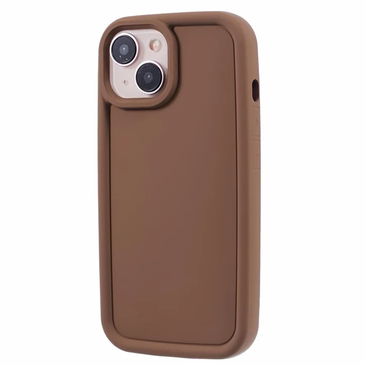 DY Series For iPhone 15 Plus TPU Phone Case Rubberized Shockproof Cover - Khaki