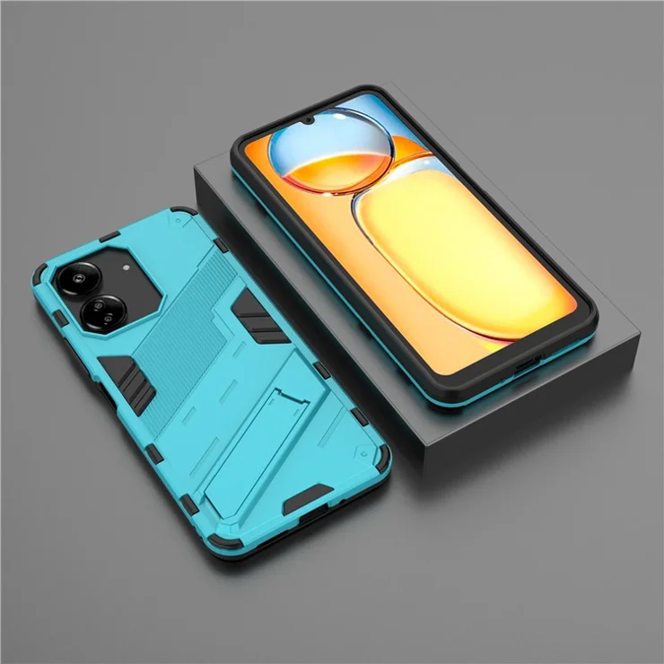 Xiaomi Redmi 13C 4G / 13C 5G / Poco C65 4G / Poco M6 5G / 13R 5G Case Kickstand Protective Phone Cover - Baby Blue