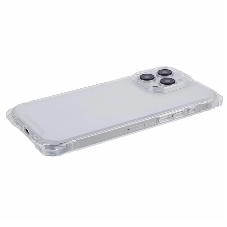 For iPhone 13 Pro Reinforced Corners Case TPU+Acrylic Phone Cover - Transparent