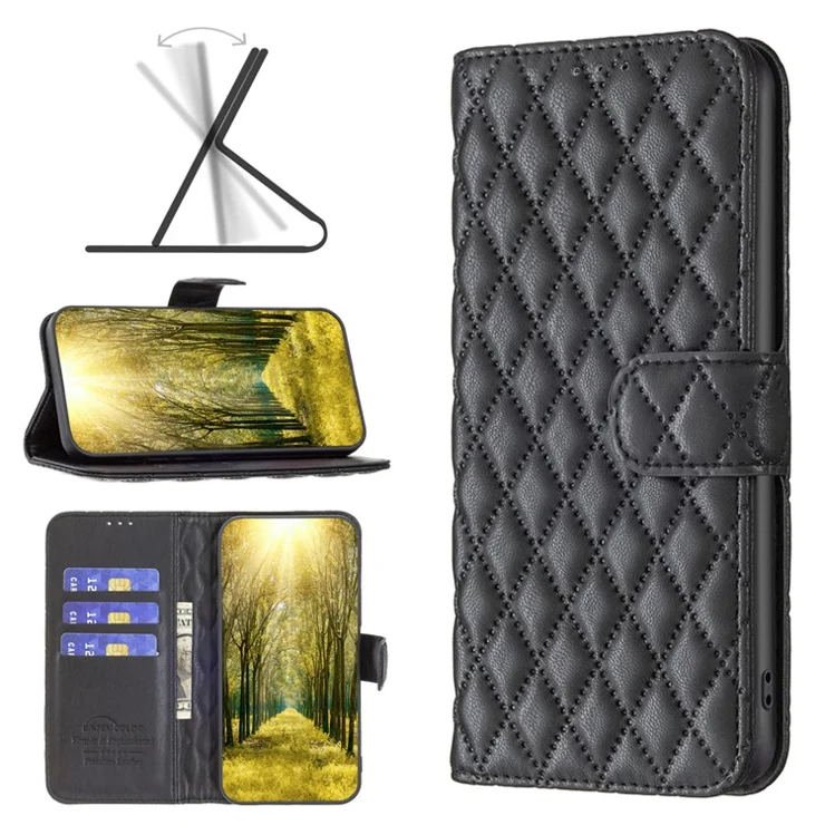 BINFEN COLOR BF Style-14 For TECNO Camon 20 Premier 5G Case Leather Phone Cover with Wallet - Black