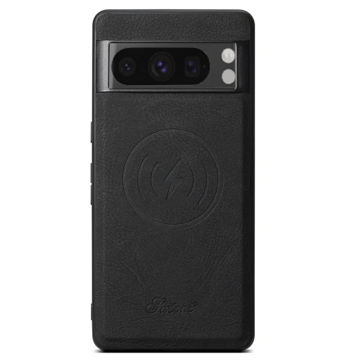SUTENI H16 For Google Pixel 8 Pro Cell Phone Case Magnetic Detachable PU+TPU Cover - Black