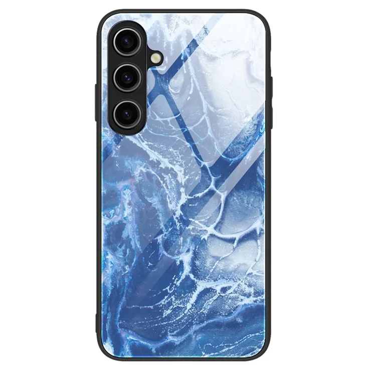 Fr Samsung Galaxy A25 5G (Global) (161,0 x 76,5 x 8,3 mm) Hlle  Marmormuster Hartglas+PC+TPU Hybrid-Handyhlle - DL03