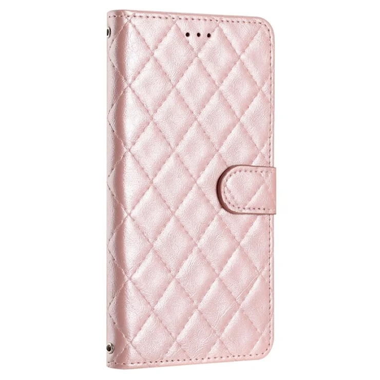 For Motorola Edge 40 5G Case Wallet Stand Folio Flip Phone Leather Cover - Rose Gold