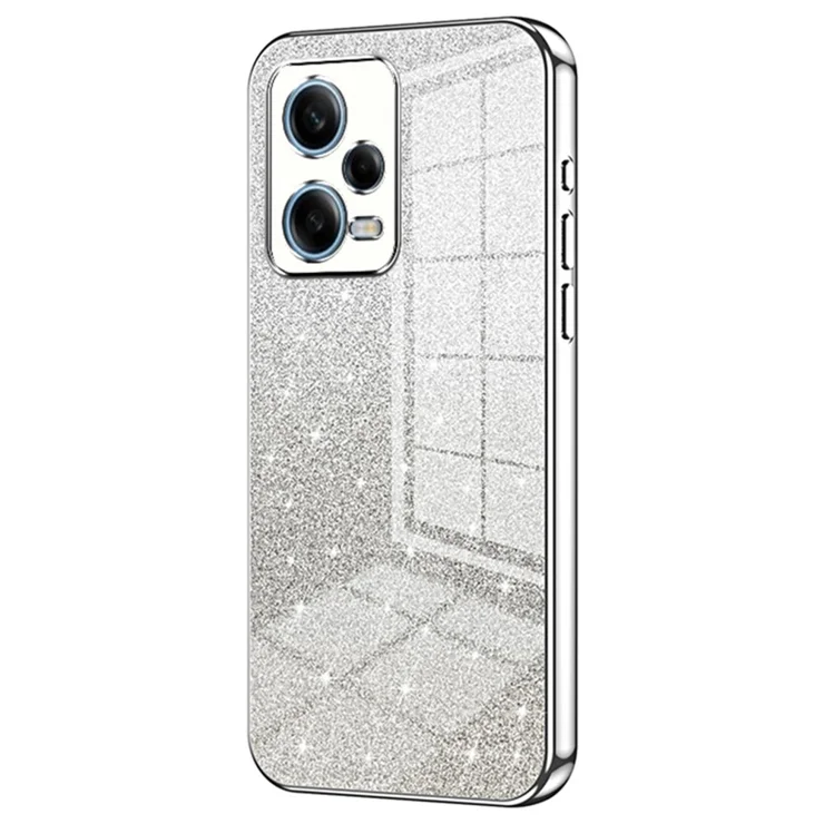 Custodia HAOYE Per Xiaomi Redmi Note 12 Pro+ Plus 5G | Morbida TPU Con Brillantini | Antiurto Rosa Oro Con Bordi Rialzati - 4