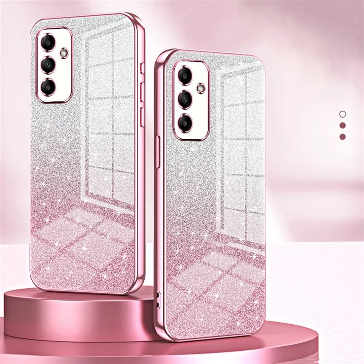 TPU Cover for Samsung Galaxy A05s 4G Precise Cutout Electroplating Cell Phone Case - Silver