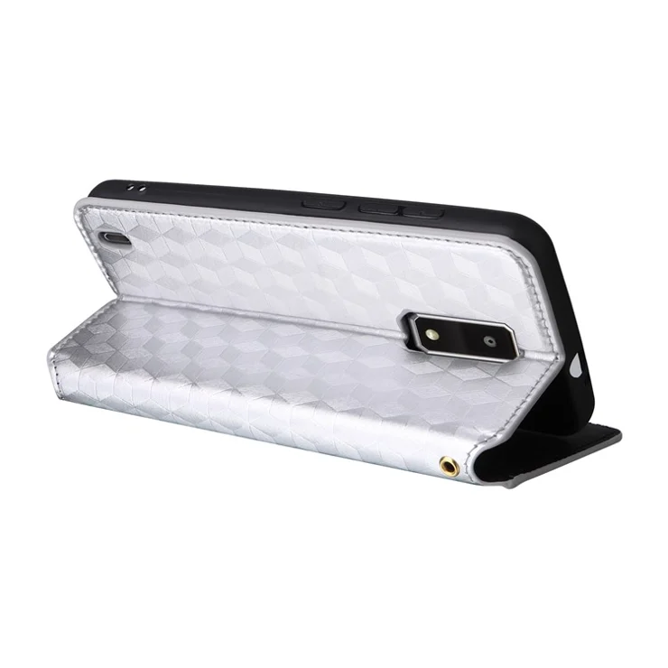 For BLU View 4 / View 2 (2023) Wallet Phone Case Folio PU Leather Cover - Silver