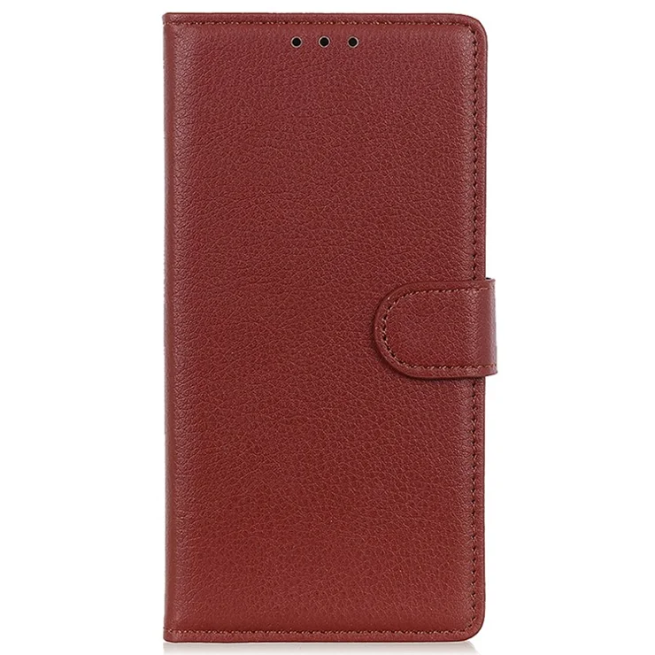 For Samsung Galaxy A35 5G Wallet Case PU Leather Stand Card Slot Protective Phone Cover - Brown