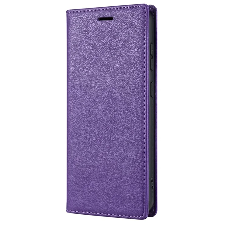 BKS-001 For Xiaomi Redmi 12 4G / 12 5G (Global) / Poco M6 Pro 5G Case Magnetic Leather Flip Cover - Purple