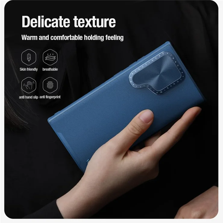 NILLKIN CamShield Prop For Samsung Galaxy S24 Ultra Case with Sliding Camera Cover Drop Protection - Green
