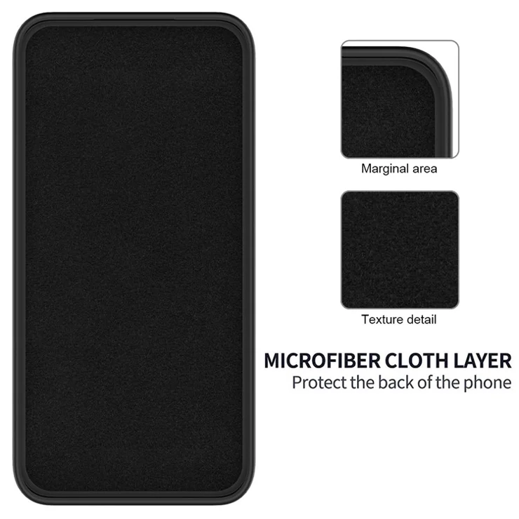Cell Phone Case for Oppo A79 5G / A2 5G Shell Liquid Silicone+Soft Lining Anti-Scratch Cover - Black