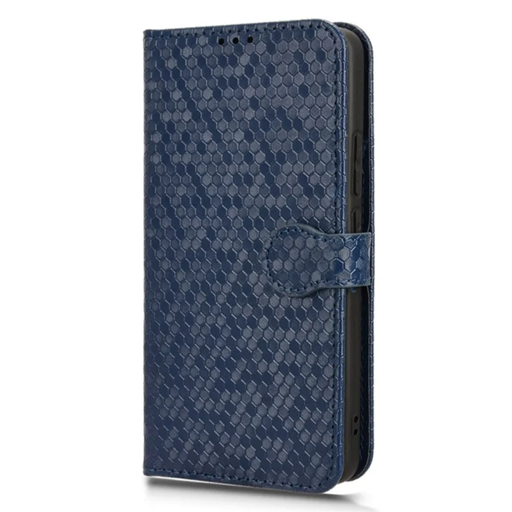 For Xiaomi Poco F6 Pro 5G / Redmi K70 5G / K70 Pro 5G Case PU Leather+TPU Shock Absorbing Phone Guard Cover - Dark Blue
