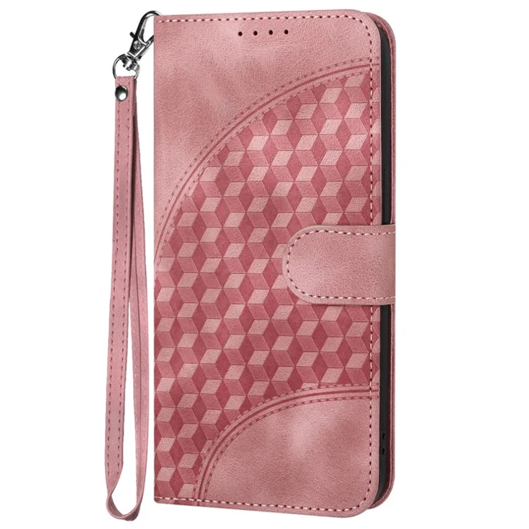YX0060 For Xiaomi Redmi Note 13 5G Leather Case Wallet Anti-drop Phone Cover - Pink