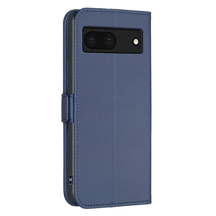 BINFEN COLOR BF31 For Google Pixel 7a Case with Wallet Stand PU Leather Flip Phone Cover - Blue