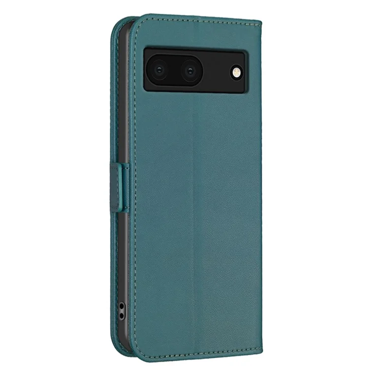 BINFEN COLOR BF31 For Google Pixel 7a Case with Wallet Stand PU Leather Flip Phone Cover - Green