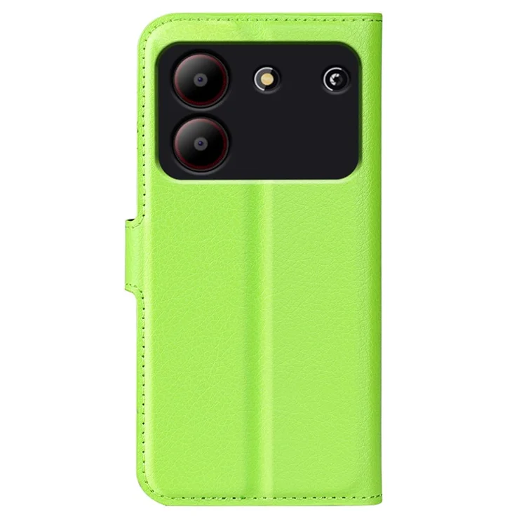 For ZTE Blade A54 Magnetic Case Litchi Texture Wallet Stand Leather Mobile Phone Shell - Green