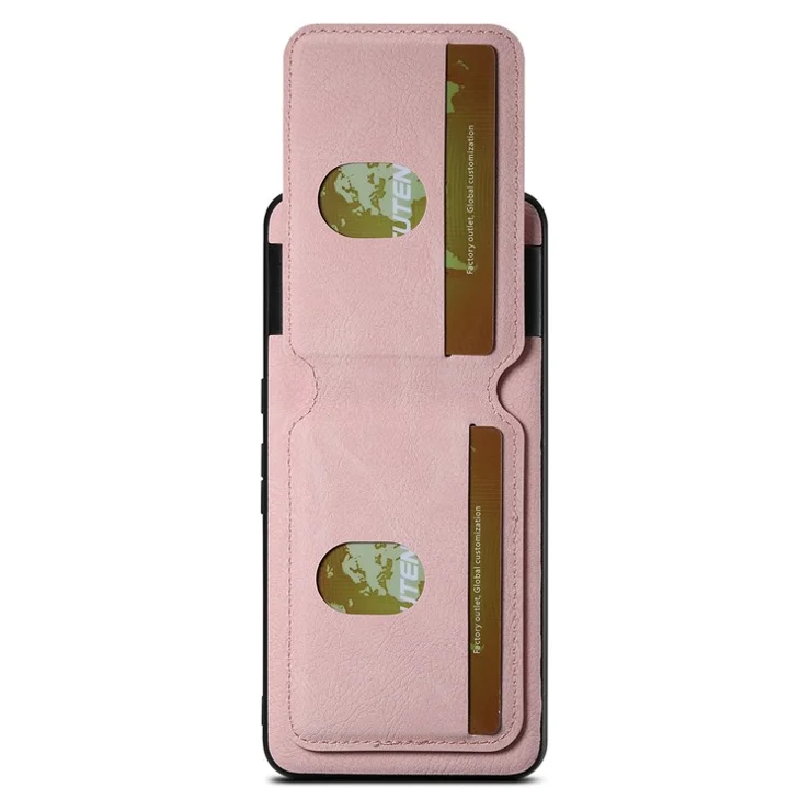 SUTENI H02 For Google Pixel 8 Pro Litchi Texture Case Vertical Flip Card Holder Protective Back Cover - Pink