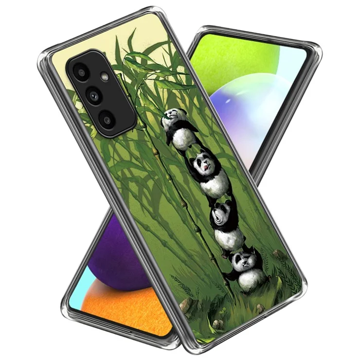 For Samsung Galaxy A15 4G / 5G IMD TPU Case Pattern Printing Phone Cover - Stacking Pandas