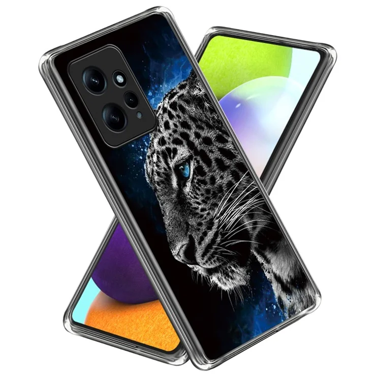 For Xiaomi Redmi Note 12 4G Case Soft TPU IMD Pattern Printing Phone Shell - Tiger