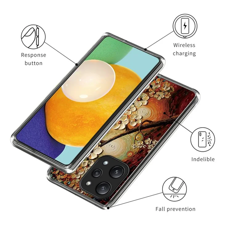 For Xiaomi Redmi 12 5G (Global) / Poco M6 Pro 5G Case Pattern Printing TPU Phone Cover - Flower