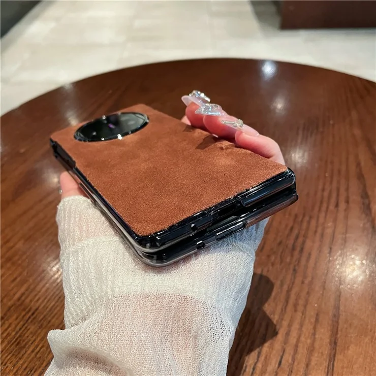 For Huawei Mate X3 5G / Mate X5 Phone Case Suede Anti-Slip Cover - Dark Grey