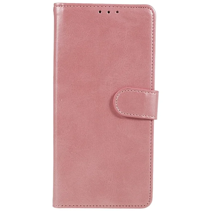 For Xiaomi Poco M6 5G / Redmi 13C 5G / 13R 5G Anti-Scratch Phone Shell Magnetic Clasp PU Leather Wallet Stand Phone Case - Rose Gold