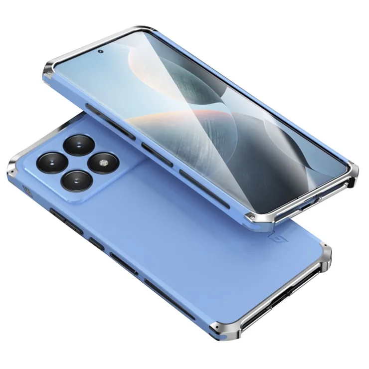 ELEMENT BOX For Xiaomi Poco F6 Pro 5G / Redmi K70 5G / K70 Pro 5G Phone Case Anti-Drop Cover - Blue / Silver
