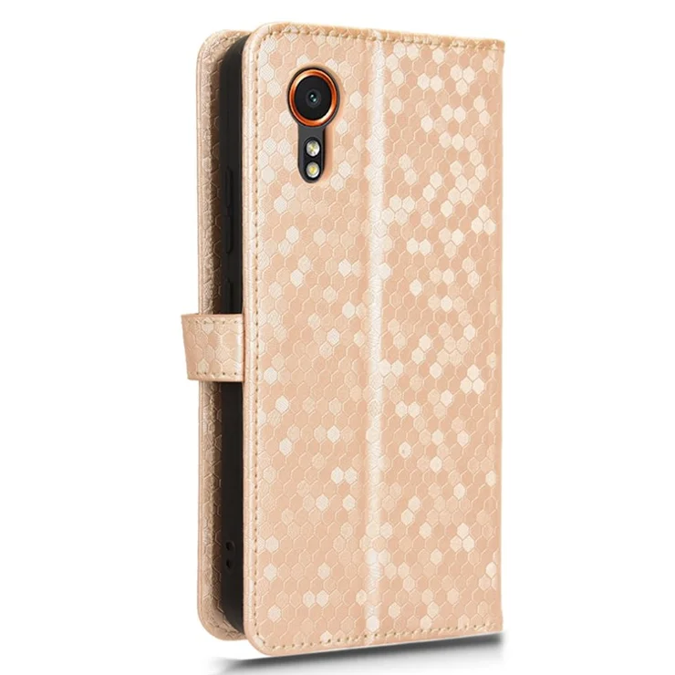 For Samsung Galaxy Xcover7 Case Wallet Leather Phone Cover Full Protection - Rose Gold