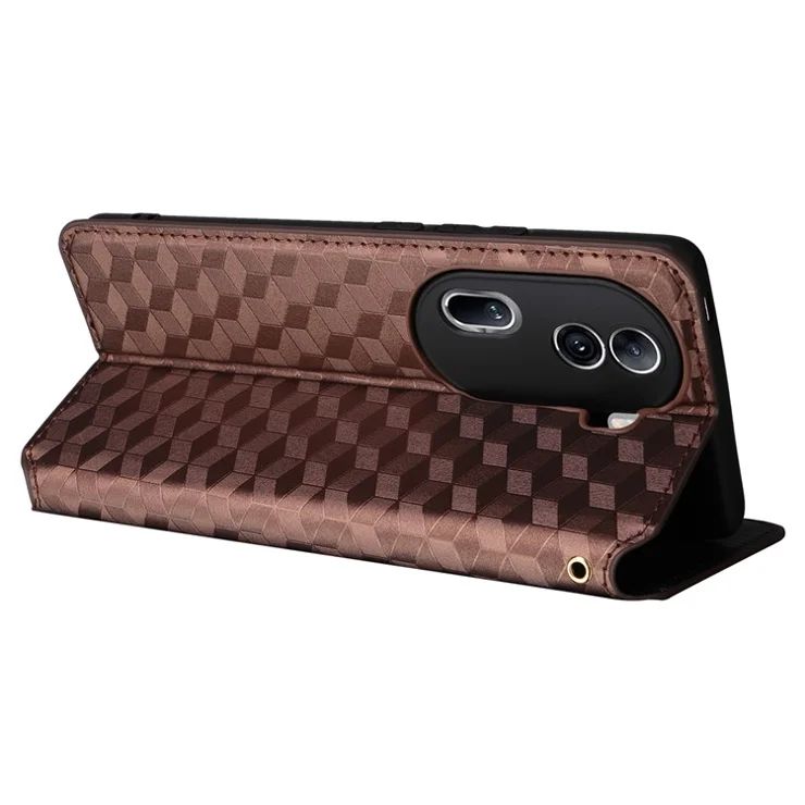 For Oppo Reno11 Pro 5G / Reno11 (China) 5G Wallet Case Leather Cover Magnetic Closing - Brown